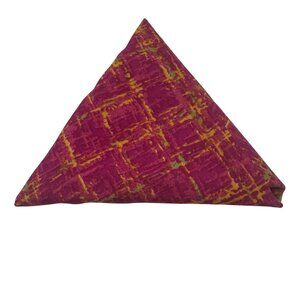 Abstract Pink & Yellow Plaid Pattern Fat Quarter Fabric 18x21